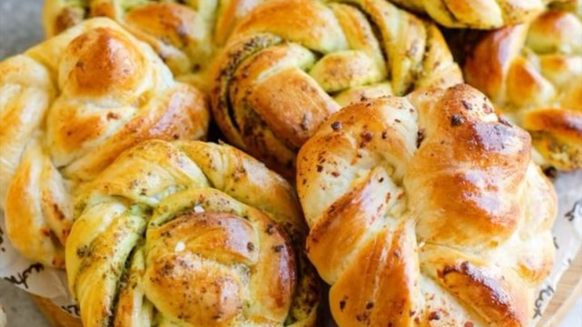 Turkuaz Kitchen Pesto Knots Recipe