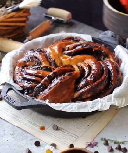 Turkuaz Kitchen Chocolate Caramel Babka