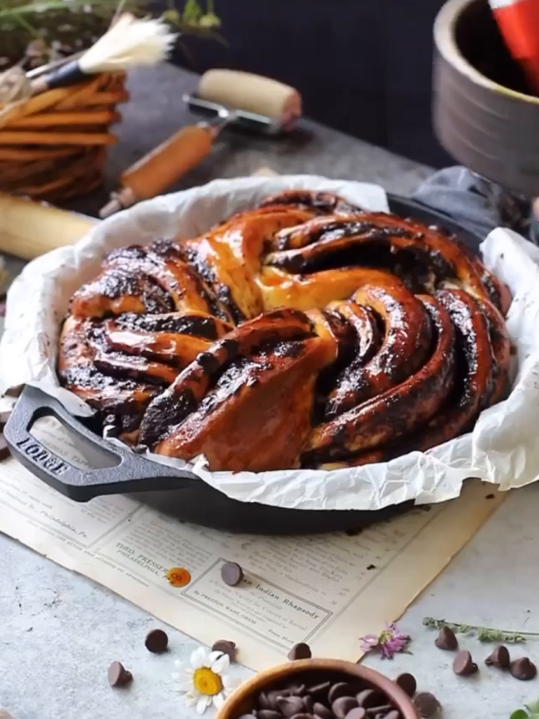 Turkuaz Kitchen Chocolate Caramel Babka