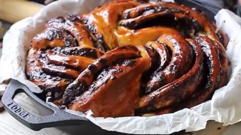 Turkuaz Kitchen Chocolate Caramel Babka