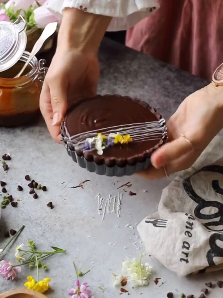 Turkuaz Kitchen Chocolate Caramel Tart