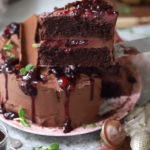 Turkuaz Kitchen Dark Chocolate Cherry Cake