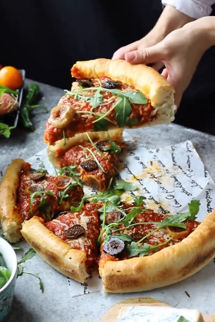 Turkuaz Kitchen Fig Deep Dish Pizza