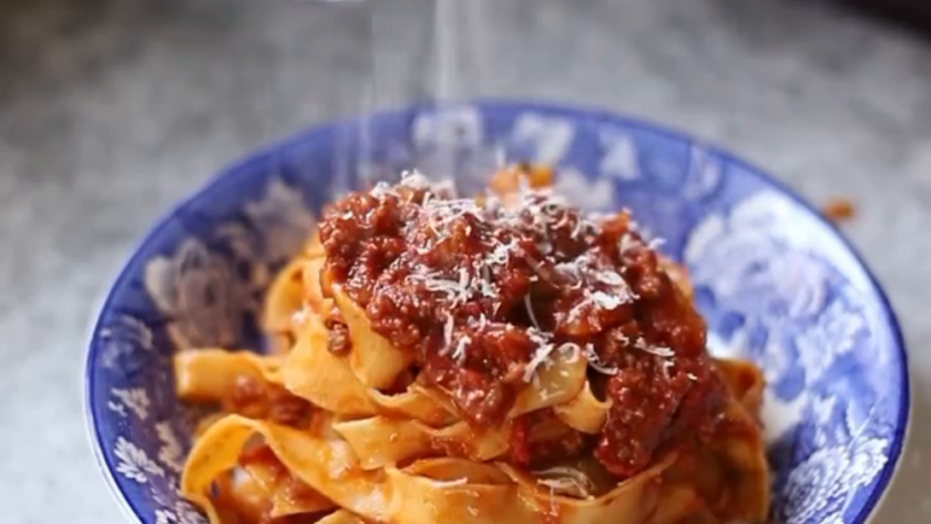 Turkuaz Kitchen Pappardelle With Bolognese Ragu