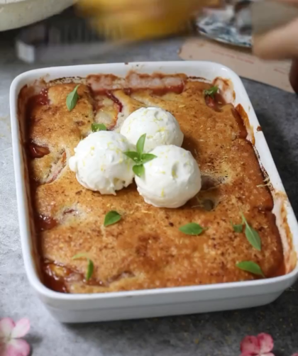 Turkuaz Kitchen Peach Cobbler