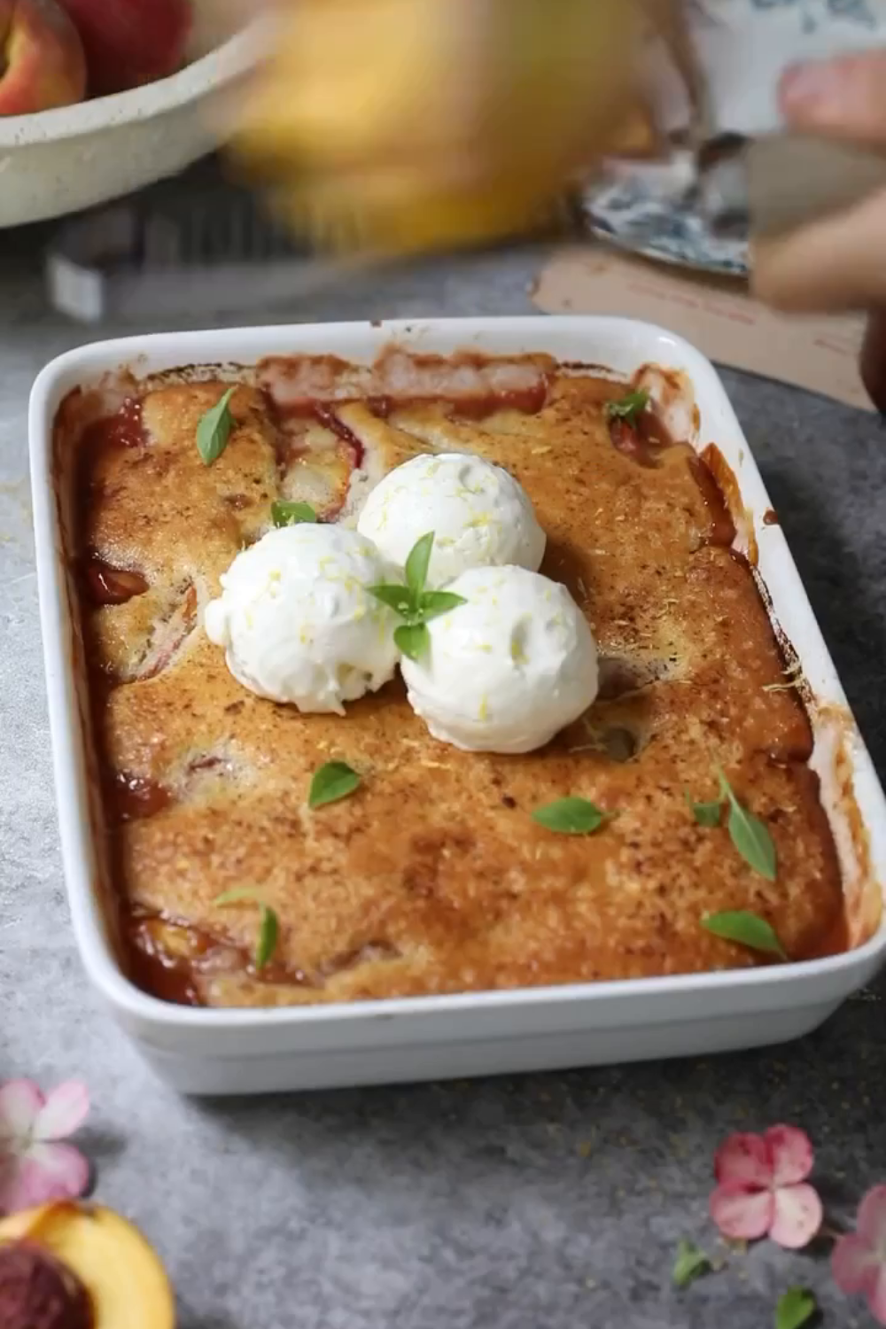 Turkuaz Kitchen Peach Cobbler