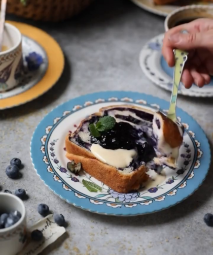 Turkuaz Kitchen Blueberry Swirl Loaf