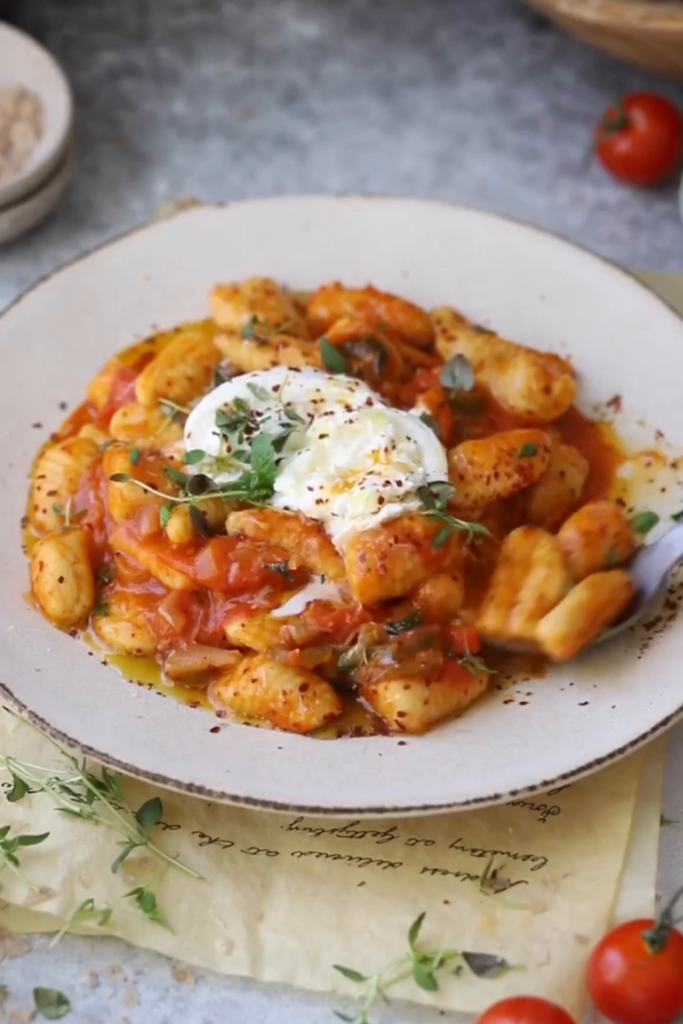 Turkuaz Kitchen Gnocchi with Spicy Tomato Sauce