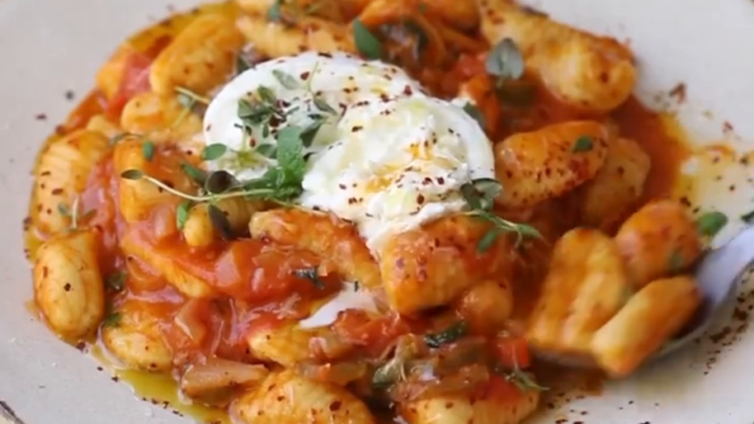 Turkuaz Kitchen Gnocchi with Spicy Tomato Sauce