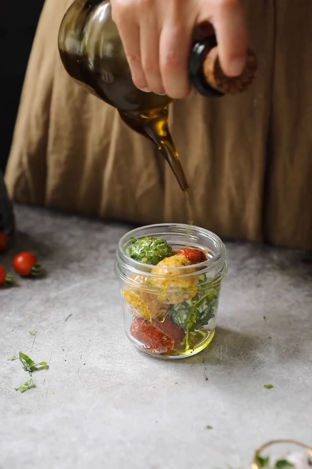 Turkuaz Kitchen Marinated Labneh Balls with Tomato Toast