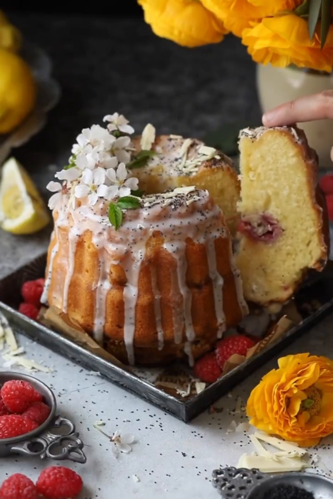 Turkuaz Kitchen Raspberry Lemon Cake Recipe