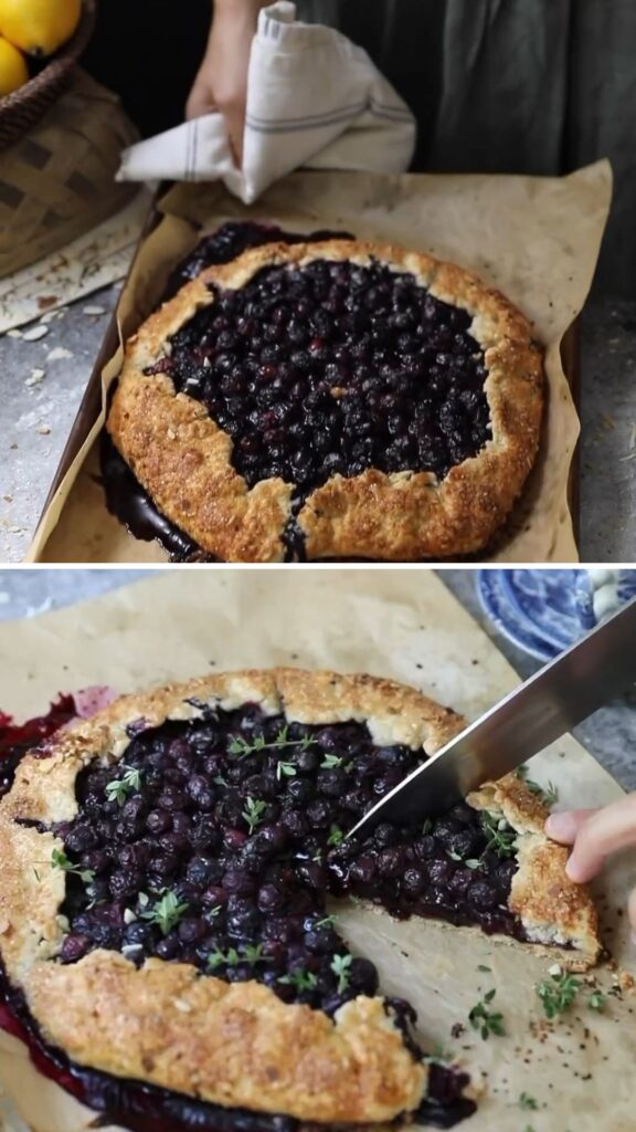 Blueberry Galette With Toasted Coconut Ice Cream Recipe