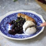 Blueberry Galette With Toasted Coconut Ice Cream Recipe