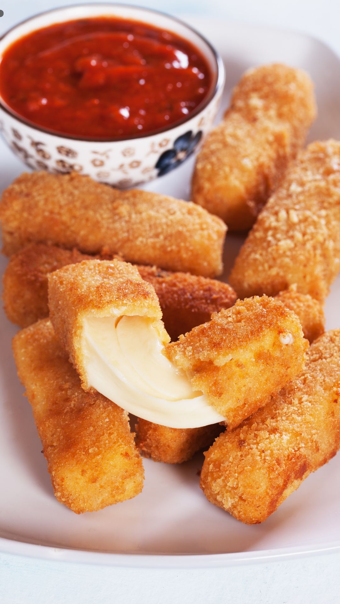 Crispy Fresh Mozzarella Sticks or Steaks