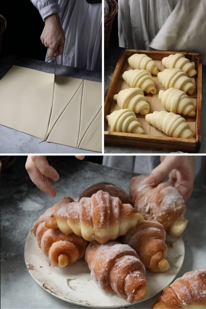 Blueberry Lemon Croissant Donuts