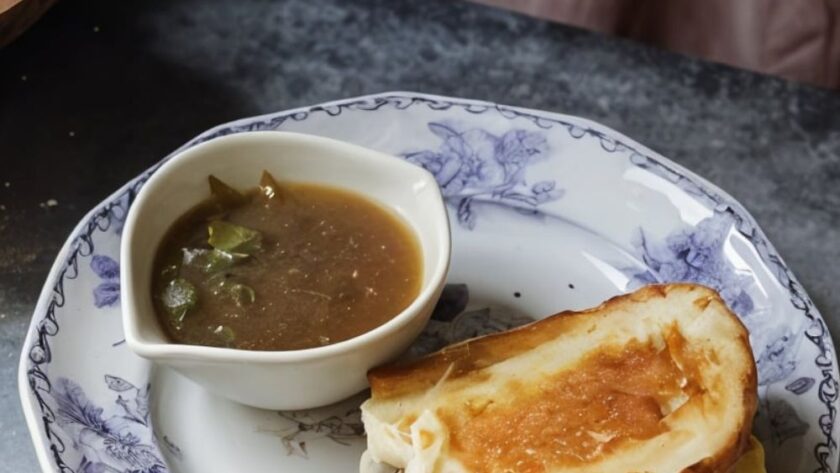 Caramelized Onion French Dip Sandwich