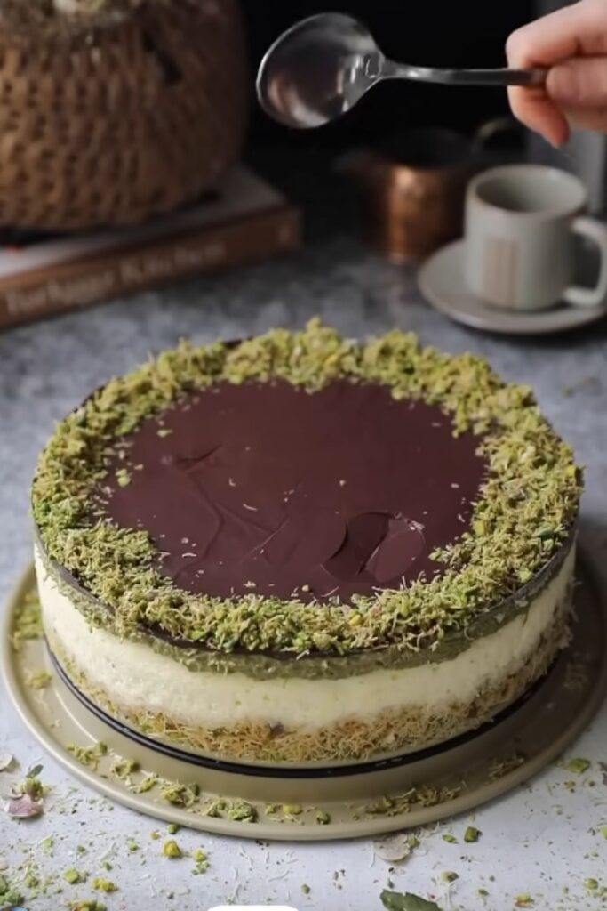 Dubai Chocolate Cheesecake